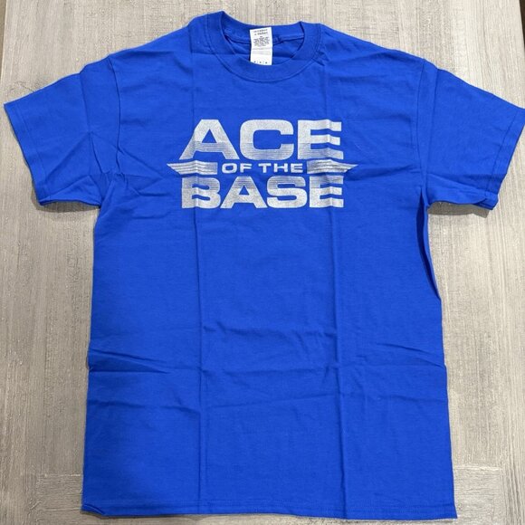 US Air Force USAF “Ace Of The Base” Blue Tee T-Shirt - Size Medium M - NEW! - Picture 1 of 5